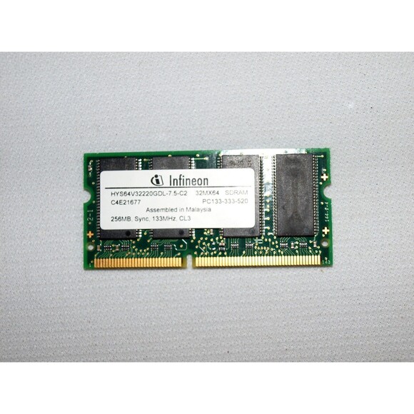 Infineon HYS64D32020GDL-7-B 32MX64 SDRAM 3x256MB DDR-133 PC-2100 RAM Kit 768MB - Picture 2 of 2